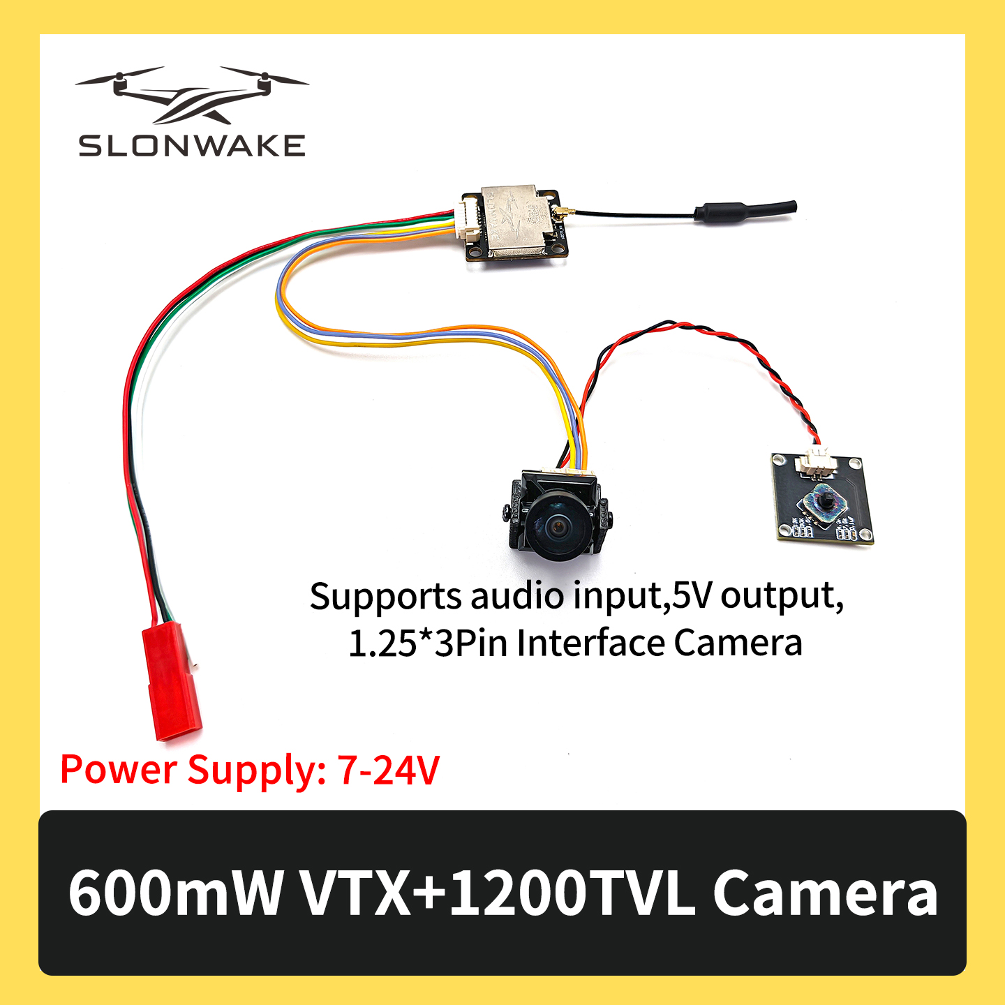 SLONWAKE 5.8G 600mW 7-24V FPV  - Drone Kit Fpv recensie en prijs
