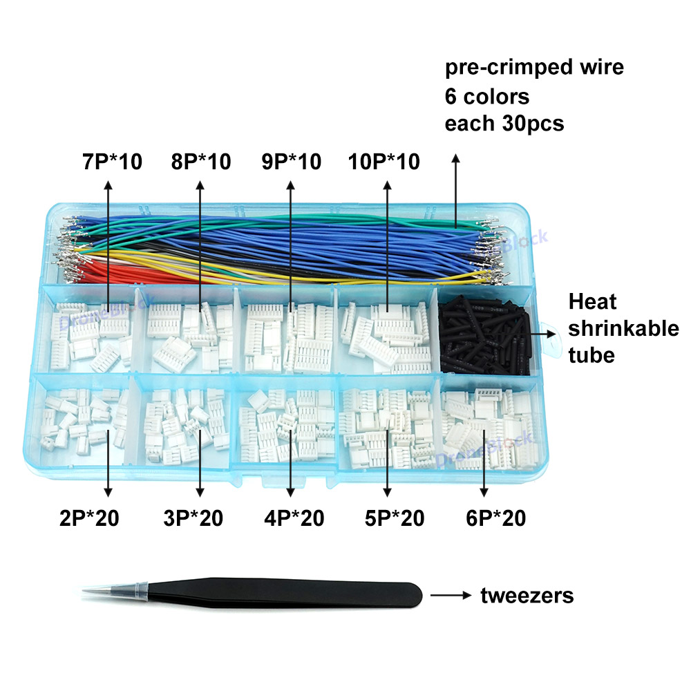 JST GH Connectors and Pre-Crim - Drone Kit Hexacopter recensie en prijs