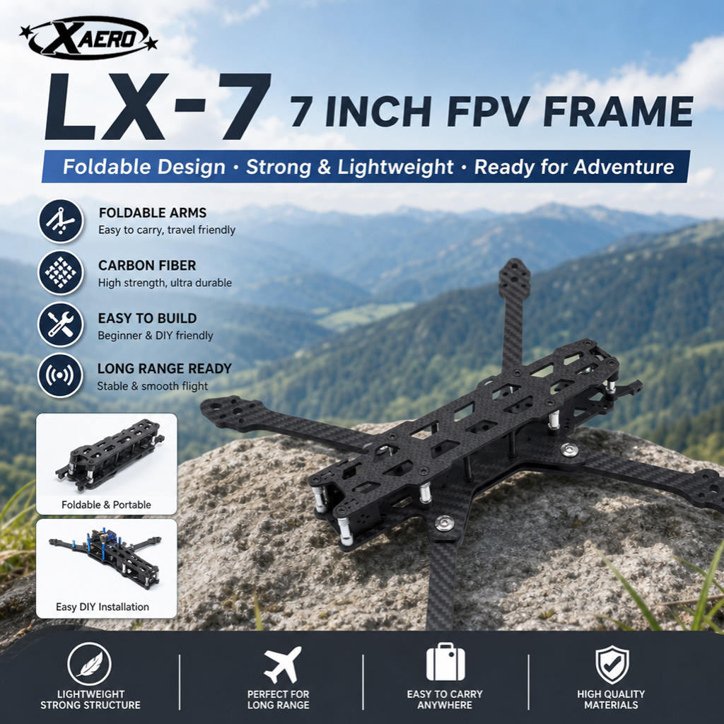 PAURC LX-7 Foldable 7 Inch FPV - Drone Kit Octocopter recensie en prijs