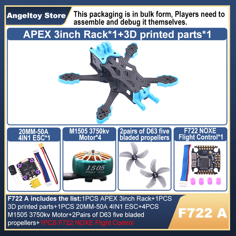 B-CUBE APEX 3inch FPV Drone Fr - Drone Kit Octocopter recensie en prijs