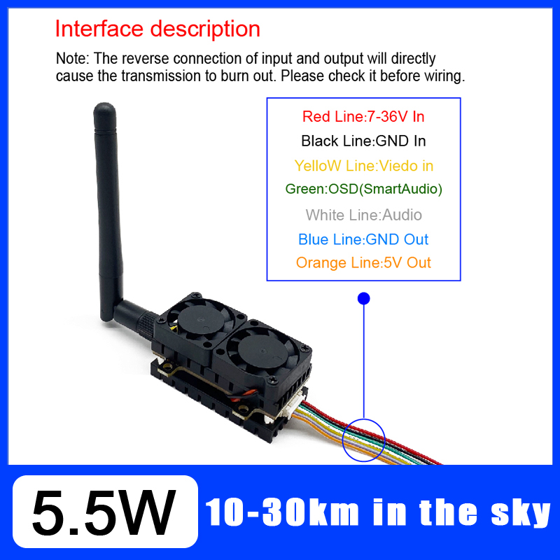 Long Range 5.8GHz 5.5W Video T - Drone Kit Long Range recensie en prijs